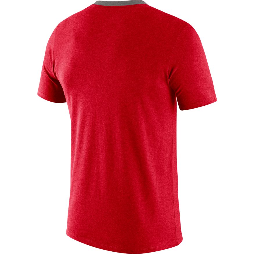 Ohio State Buckeyes Football Scarlet Vault Helmet Logo T-Shirt By Nike for Men product image 2, provided for visual