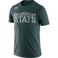 Nike Michigan State Spartans Green Retro T-Shirt for Men product image 1, provided for visual reference and product detail