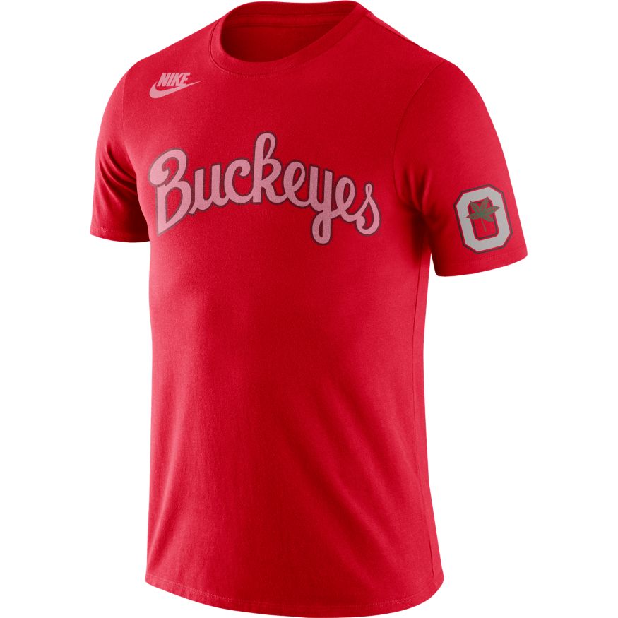 Ohio State Buckeyes Nike Retro T-Shirt- Scarlet for Men product image 1, provided for visual reference and product detail