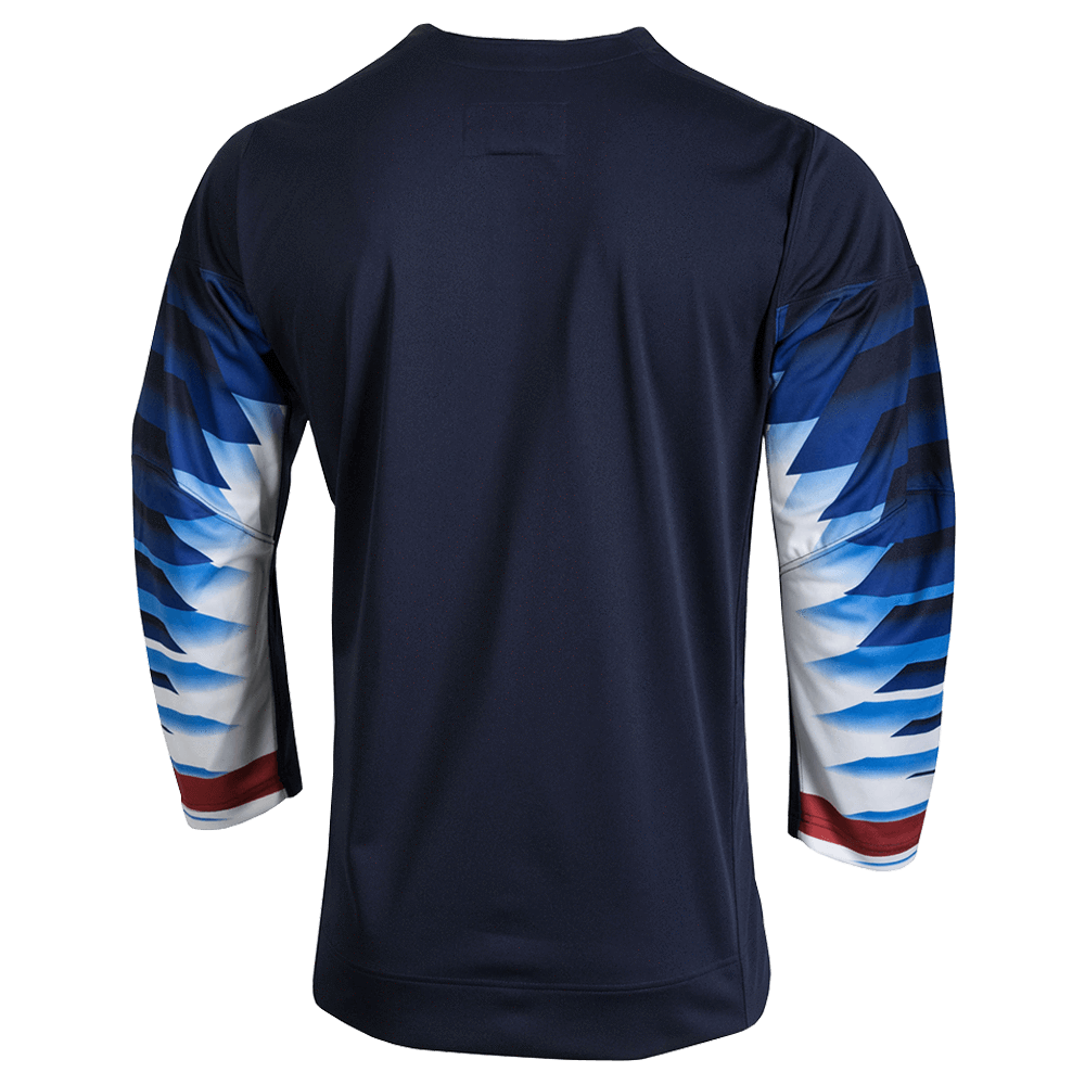 Youth USA Hockey® Nike Olympic Navy Replica Jersey product image 2, provided for visual reference and product detail review