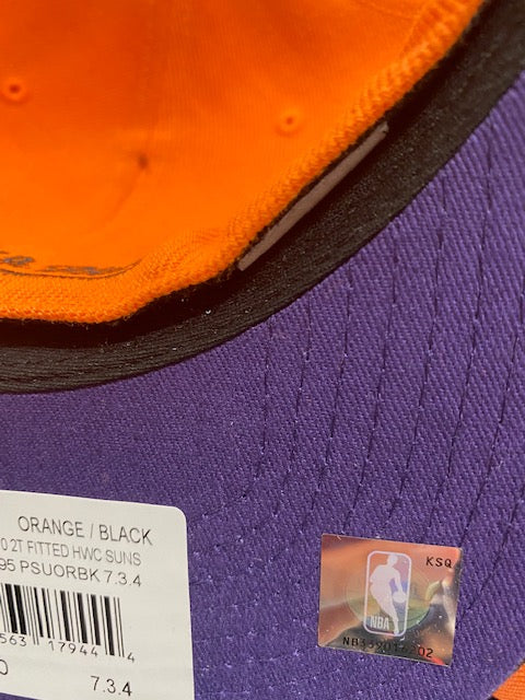 Mitchell & Ness Orange/Black Phoenix Suns Hardwood Classics Reload 2.0 Fitted Hat for Men product image 3, provided for