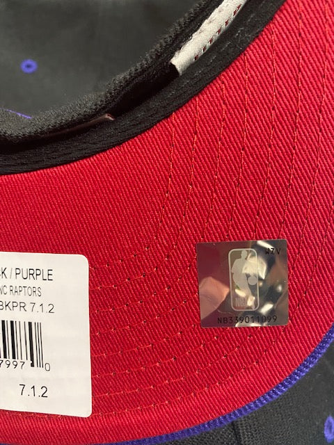 Mitchell & Ness Purple/Black Toronto Raptors Hardwood Classics Reload 2.0 Fitted Hat for Men product image 3, provided for