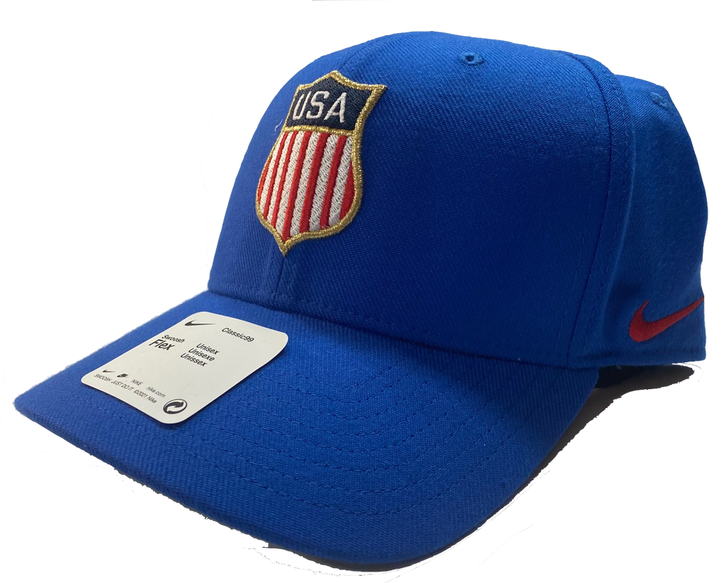 USA Hockey Shield Logo Royal Blue Classic 99 Flex Hat product image 1, provided for visual reference and product detail