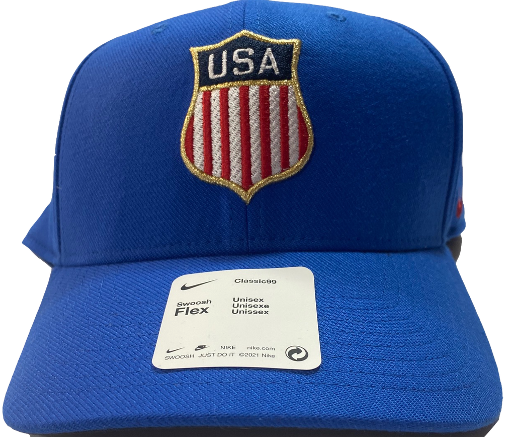 USA Hockey Shield Logo Royal Blue Classic 99 Flex Hat product image 2, provided for visual reference and product detail