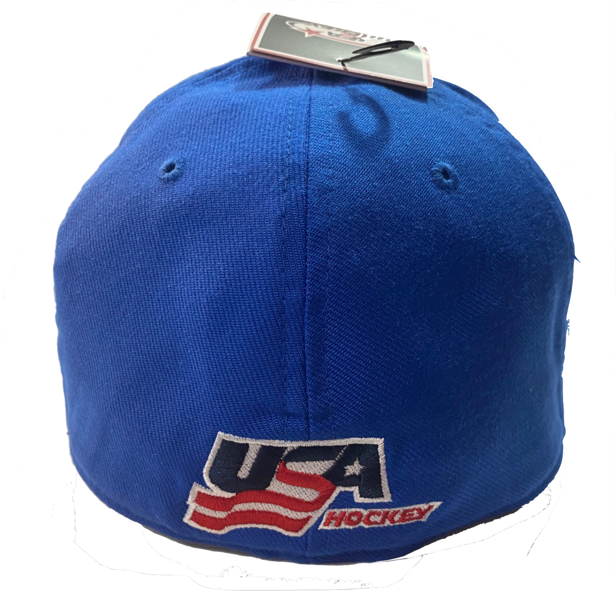 USA Hockey Shield Logo Royal Blue Classic 99 Flex Hat product image 3, provided for visual reference and product detail