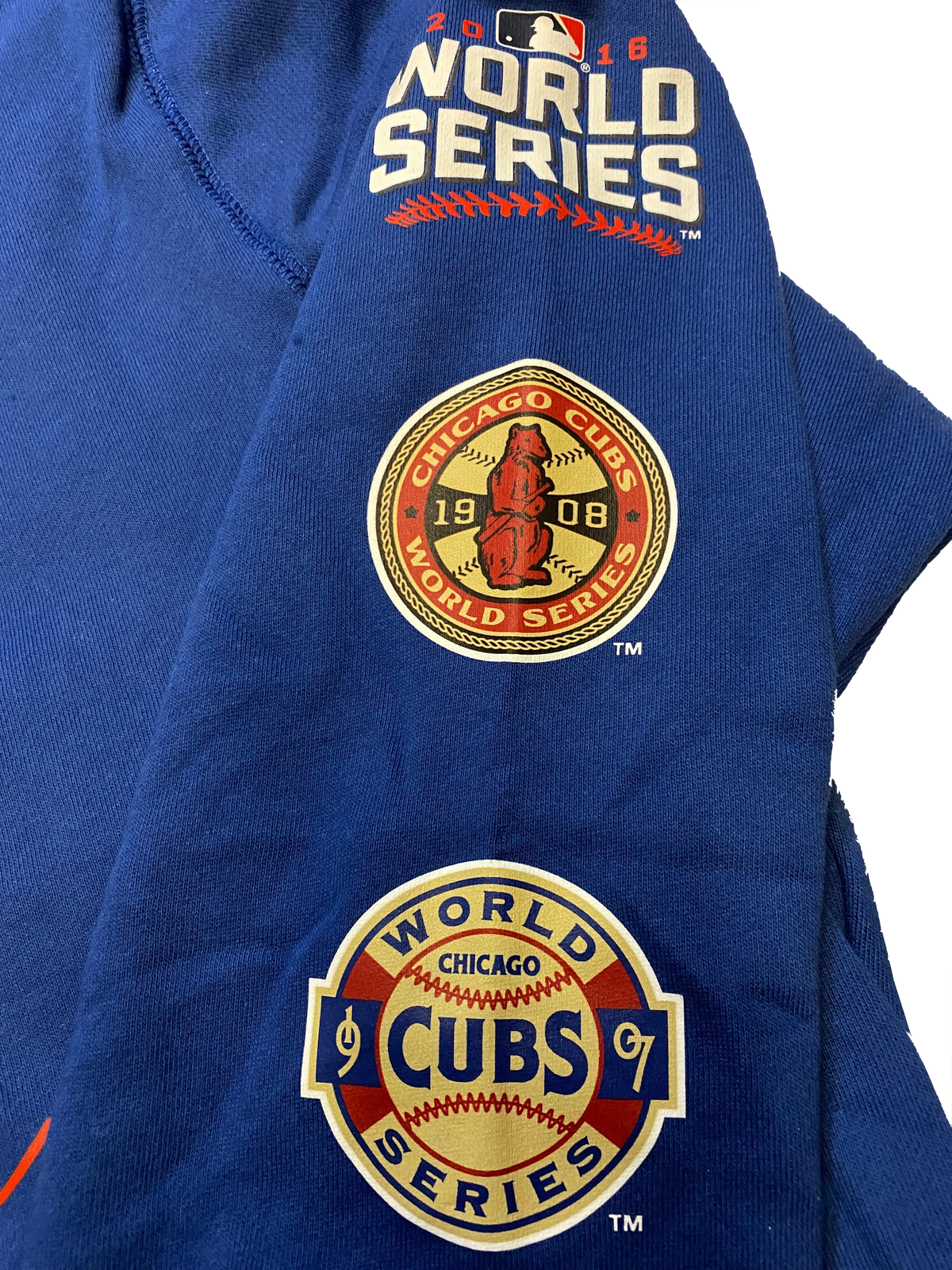 Mens Chicago Cubs New Era 3 Rings World Series Champions Hoodie product image 3, provided for visual reference and product