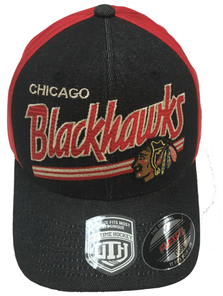 Chicago Blackhawks Strides Structured Flexfit Hat for Men product image 2, provided for visual reference and product detail