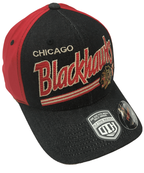 Chicago Blackhawks Strides Structured Flexfit Hat for Men product image 3, provided for visual reference and product detail