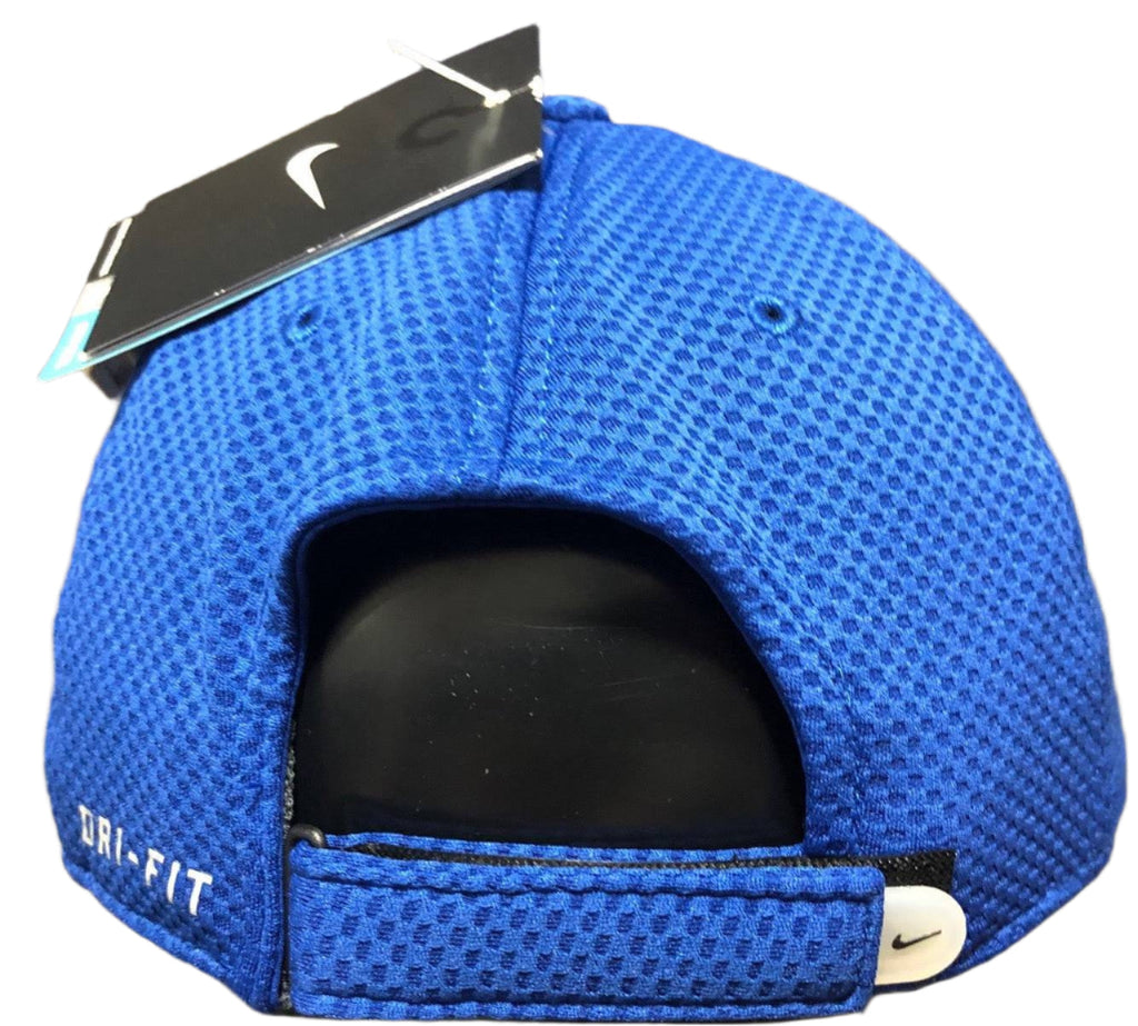 Kansas City Royals Nike Blue Mesh Logo Performance Adjustable Hat for Men product image 2, provided for visual reference and