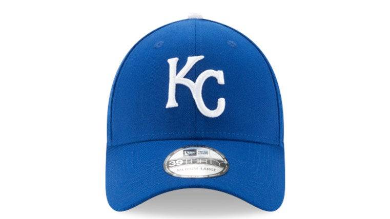 Men’s New Era Kansas City Royals Blue MLB Team Classic 39Thirty Flex Fit Hat product image 2, provided for visual reference