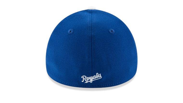 Men’s New Era Kansas City Royals Blue MLB Team Classic 39Thirty Flex Fit Hat product image 6, provided for visual reference