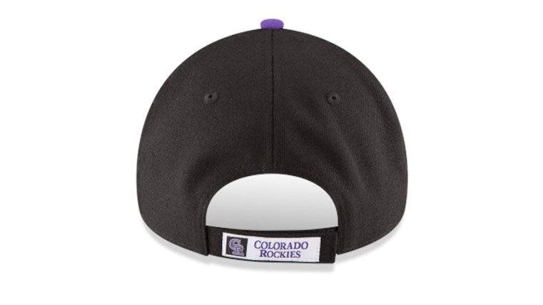 Colorado Rockies Black 9FORTY Adjustable League Cap by New Era product image 6, provided for visual reference and product