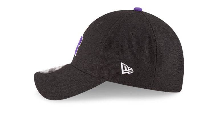 Colorado Rockies Black 9FORTY Adjustable League Cap by New Era product image 4, provided for visual reference and product