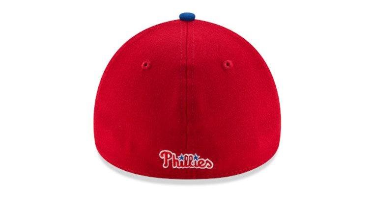 Mens MLB New Era Philadelphia Phillies Team Classic 39THIRTY Flex Fit Hat product image 6, provided for visual reference and