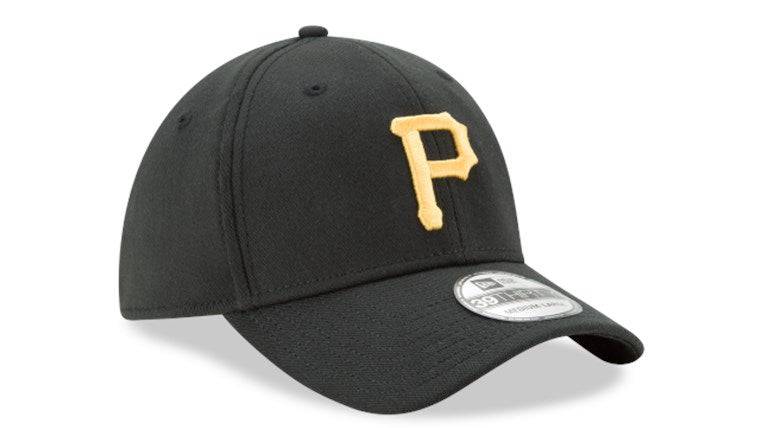 Pittsburgh Pirates New Era 39Thirty Black Team Classic Flex Hat product image 3, provided for visual reference and product