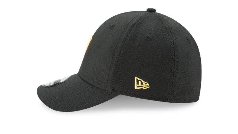 Pittsburgh Pirates New Era 39Thirty Black Team Classic Flex Hat product image 4, provided for visual reference and product