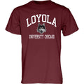 Mens Loyola University Chicago Maroon T-Shirt By Blue 84 product image 1, provided for visual reference and product detail