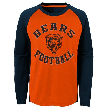 Child Chicago Bears Air Raid Long Sleeve T-Shirt product image 2, provided for visual reference and product detail review