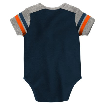 Newborn/Infant Chicago Bears Short Sleeve Creeper product image 3, provided for visual reference and product detail review