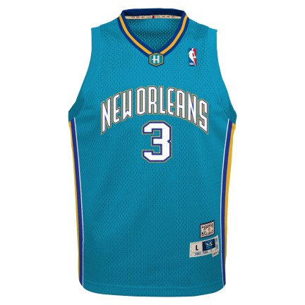 Youth Chris Paul New Orleans Hornets Mitchell & Ness Teal 2005-06 Hardwood Classics Swingman Jersey product image 2,