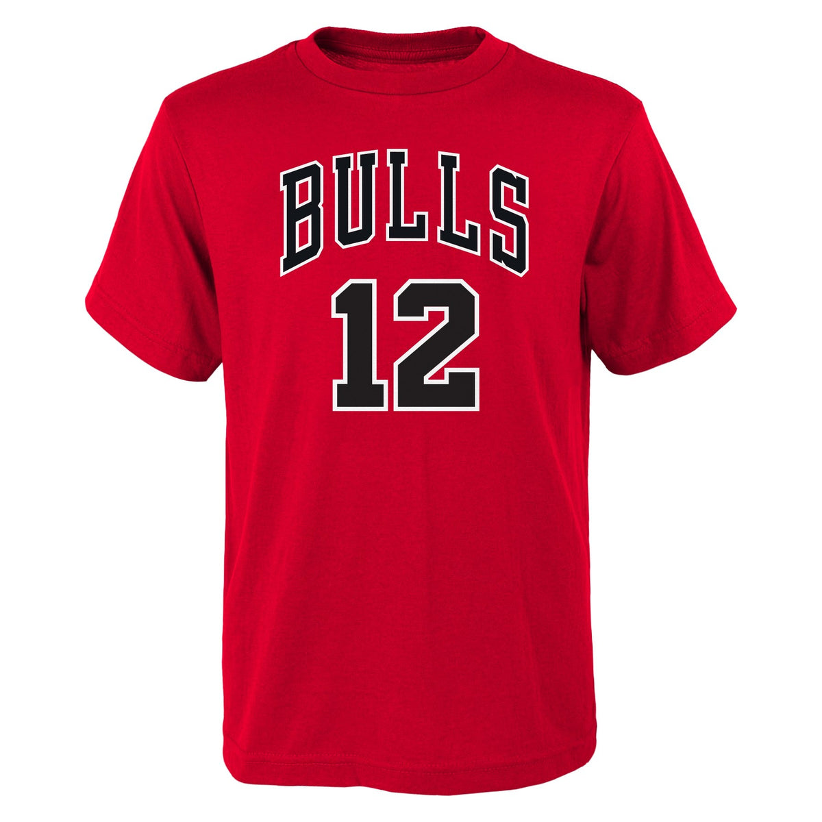 Youth Chicago Bulls Ayo Dosunmu Red NBA Player Name And Number T-Shirt product image 2, provided for visual reference and