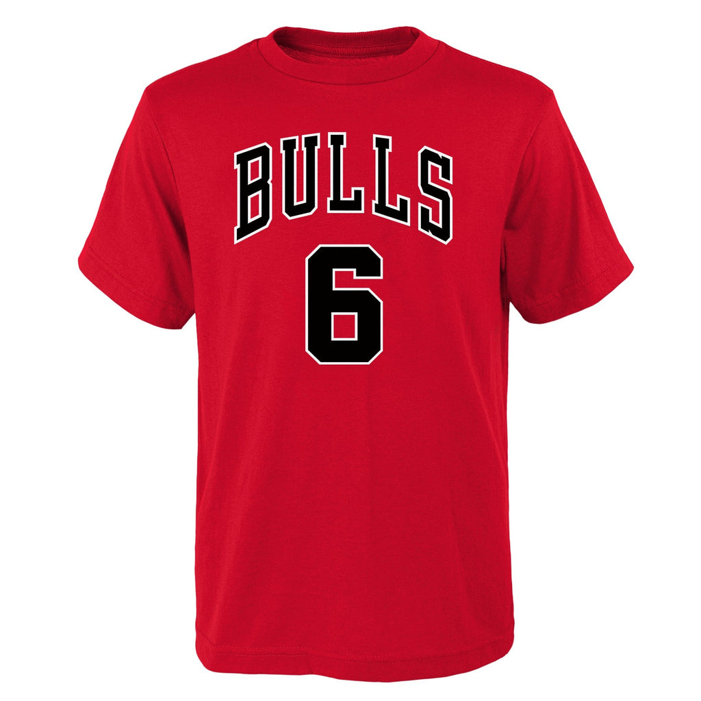 Youth Chicago Bulls Alex Caruso Red NBA Player Name And Number T-Shirt product image 3, provided for visual reference and