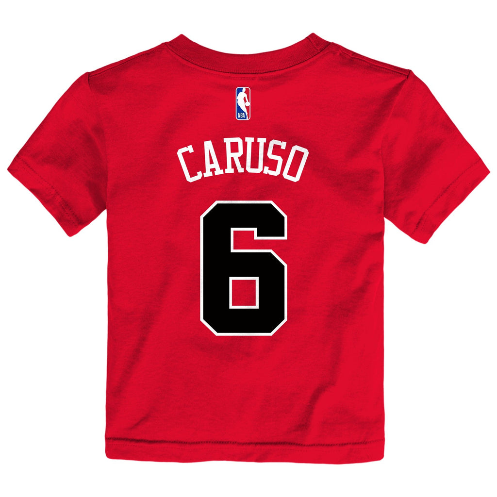Child Alex Caruso Chicago Bulls Name And Number T-Shirt product image 2, provided for visual reference and product detail