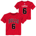 Child Alex Caruso Chicago Bulls Name And Number T-Shirt product image 1, provided for visual reference and product detail
