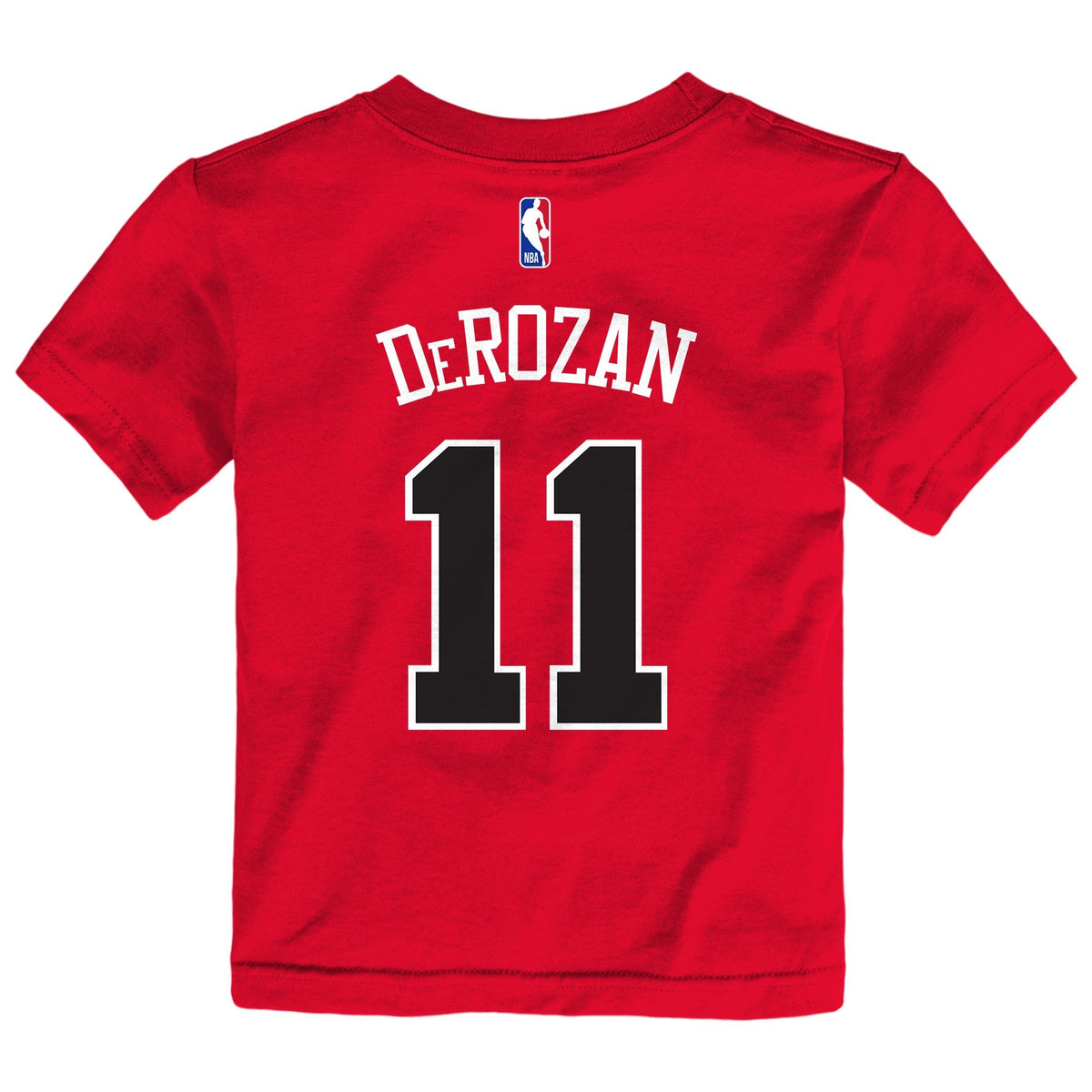 Toddler Demar Derozan Red Chicago Bulls Name & Number T-Shirt product image 2, provided for visual reference and product