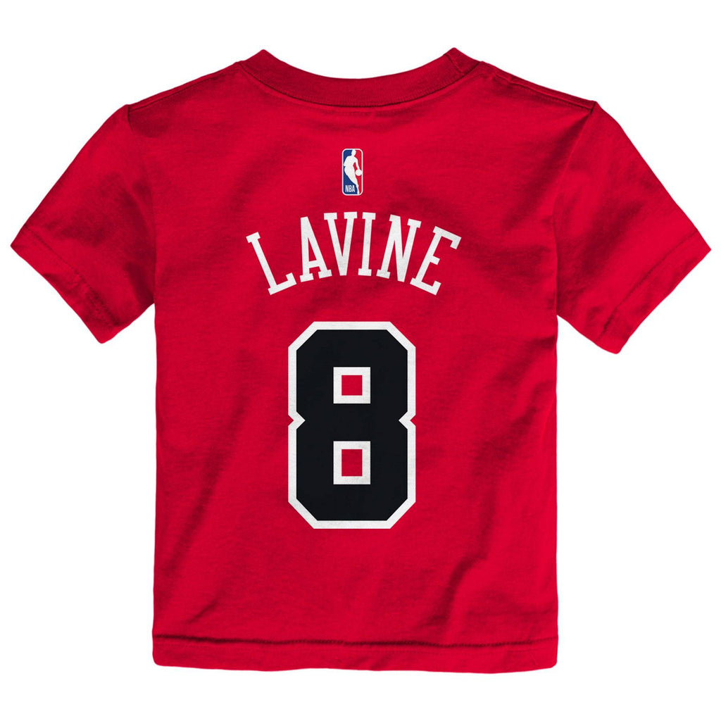 Child Zach Lavine Chicago Bulls Name And Number T-Shirt product image 3, provided for visual reference and product detail