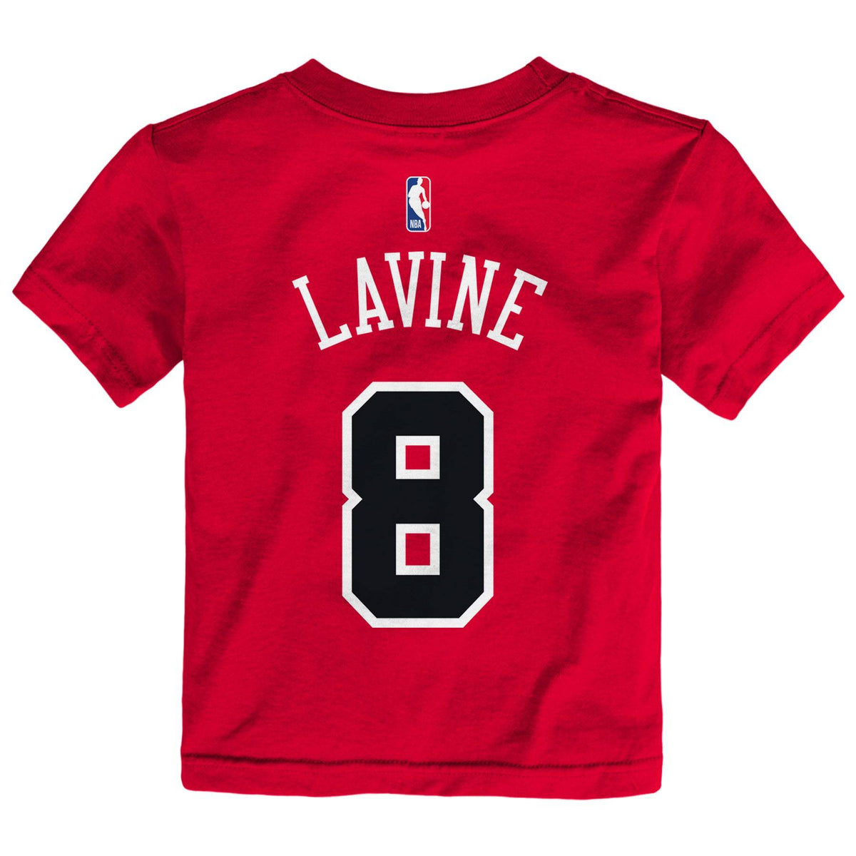Child Zach Lavine Chicago Bulls Name And Number T-Shirt product image 3, provided for visual reference and product detail