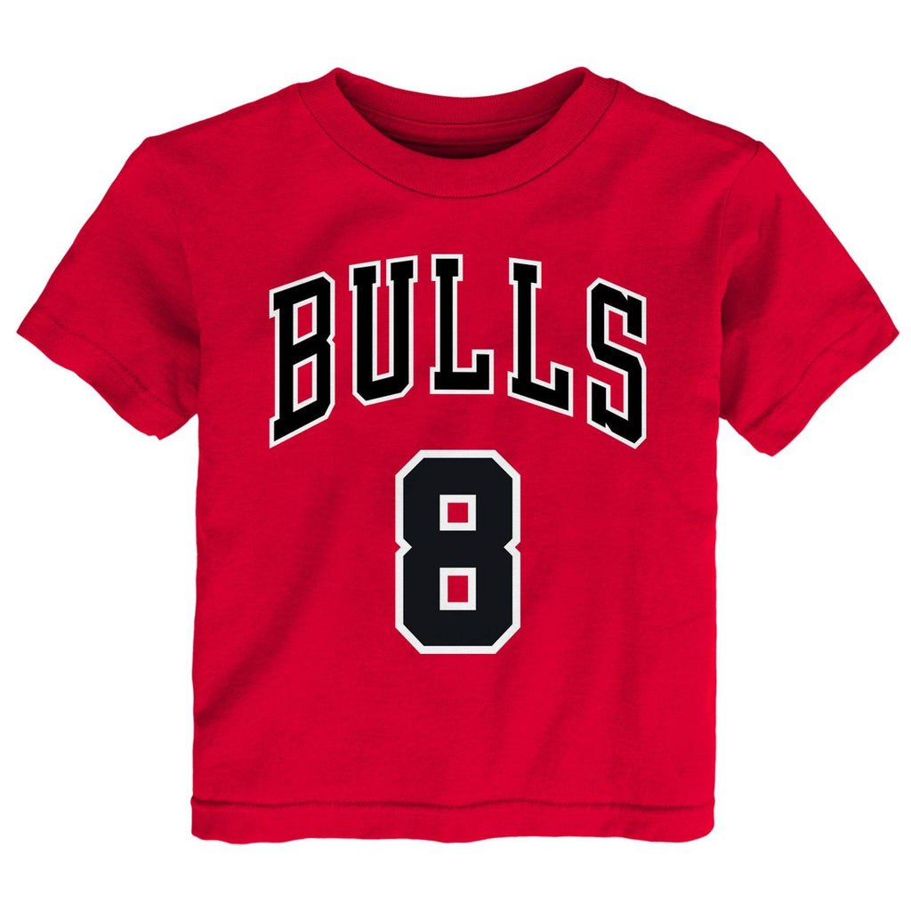 Child Zach Lavine Chicago Bulls Name And Number T-Shirt product image 2, provided for visual reference and product detail