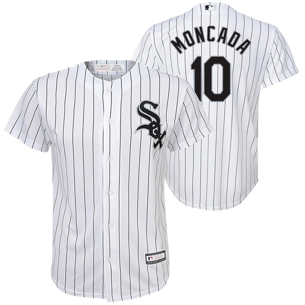 Youth Chicago White Sox Yoan Moncada White Replica Player Jersey product image 1, provided for visual reference and product