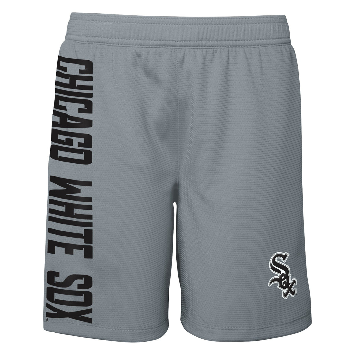 Youth Chicago White Sox Oh Yeah Black/Gray Active Shorts product image 2, provided for visual reference and product detail