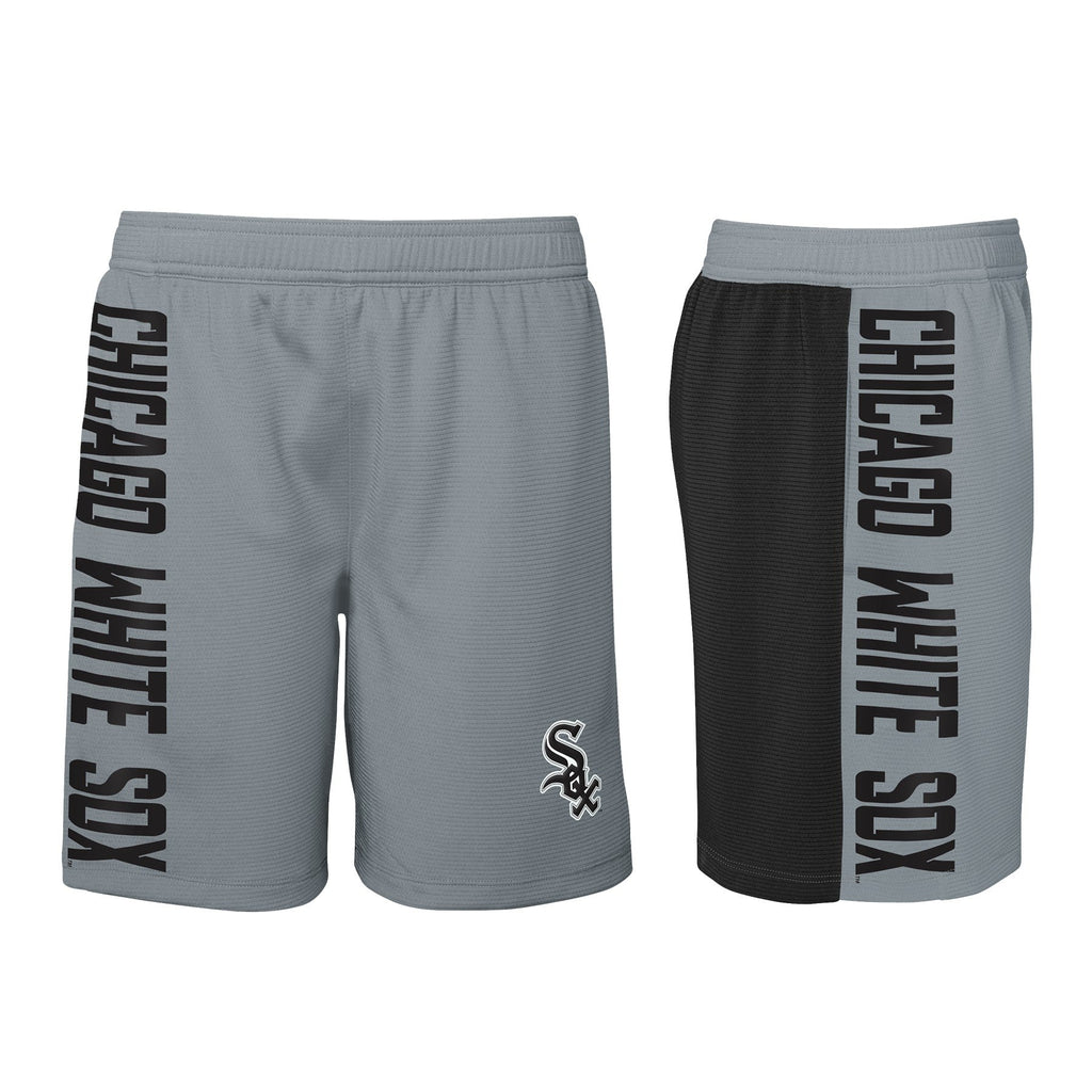 Youth Chicago White Sox Oh Yeah Black/Gray Active Shorts product image 1, provided for visual reference and product detail