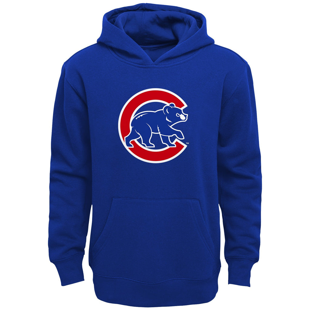 Chicago Cubs MLB Youth Royal Blue Fleece Performance Hoodie product image 2, provided for visual reference and product