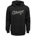 Kids Chicago White Sox Child Wordmark Black Fleece Hoodie product image 1, provided for visual reference and product detail