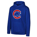 Chicago Cubs MLB Youth Royal Blue Fleece Performance Hoodie product image 1, provided for visual reference and product