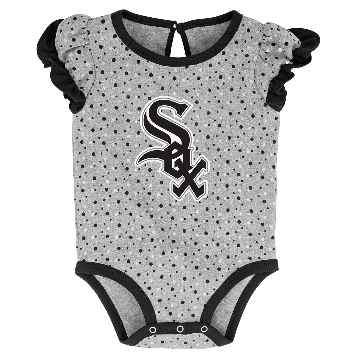 Infant Girls MLB Chicago White Sox Scream and Shout Short Sleeve 2 Pack Creeper Set product image 3, provided for visual