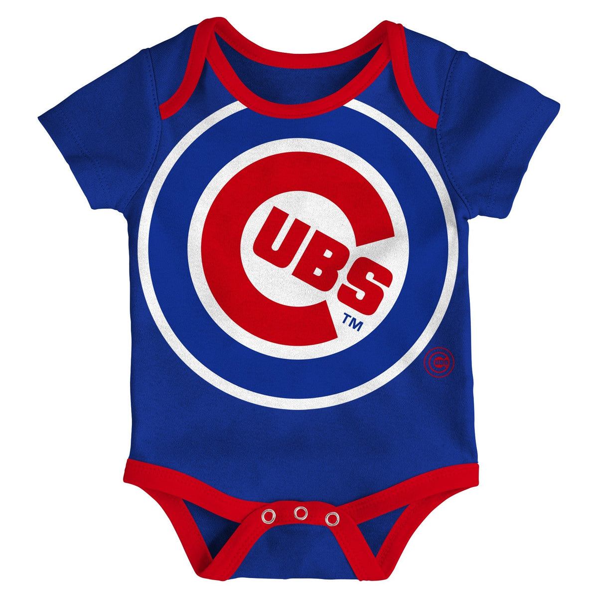 Infant MLB Chicago Cubs Double Short Sleeve 2 Pack Creeper Set product image 2, provided for visual reference and product