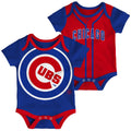 Infant MLB Chicago Cubs Double Short Sleeve 2 Pack Creeper Set product image 1, provided for visual reference and product