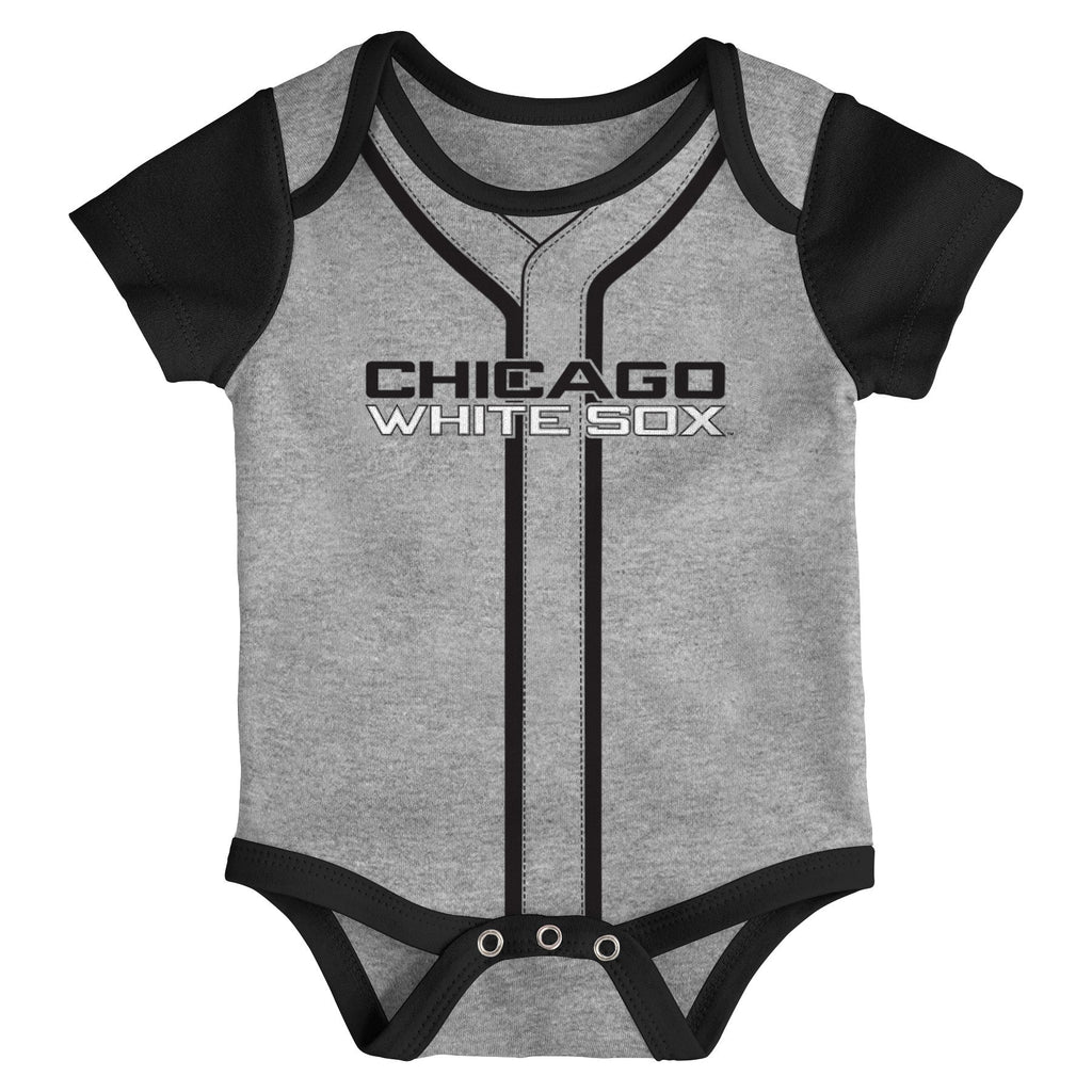 Infant MLB Chicago White Sox Double Short Sleeve 2 Pack Creeper Set product image 3, provided for visual reference and