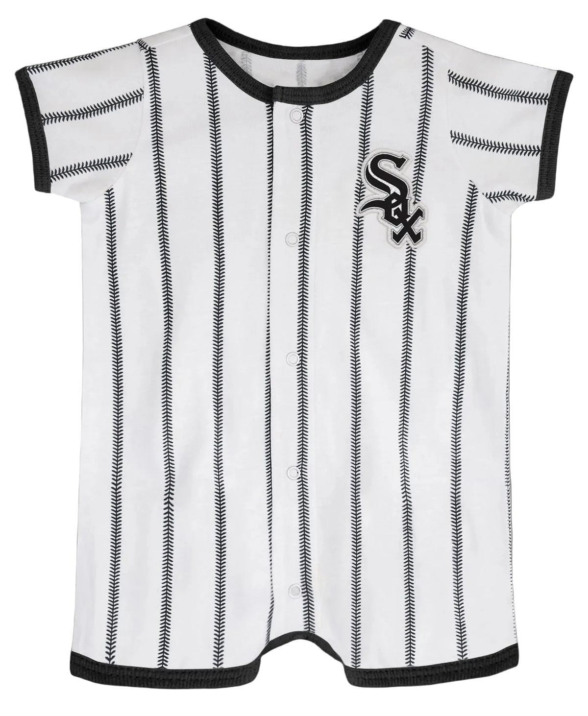 Infant MLB Chicago White Sox Power Hitter Short Sleeve Coverall product image 1, provided for visual reference and product