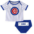 Infant MLB Chicago Cubs Relay Short Sleeve & Diaper Set product image 1, provided for visual reference and product detail