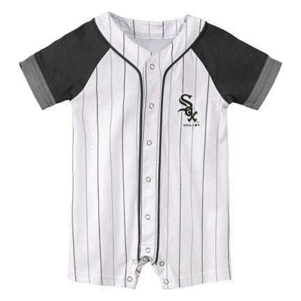 Infant MLB Chicago White Sox Little Slugger Short Sleeve Coverall product image 1, provided for visual reference and product