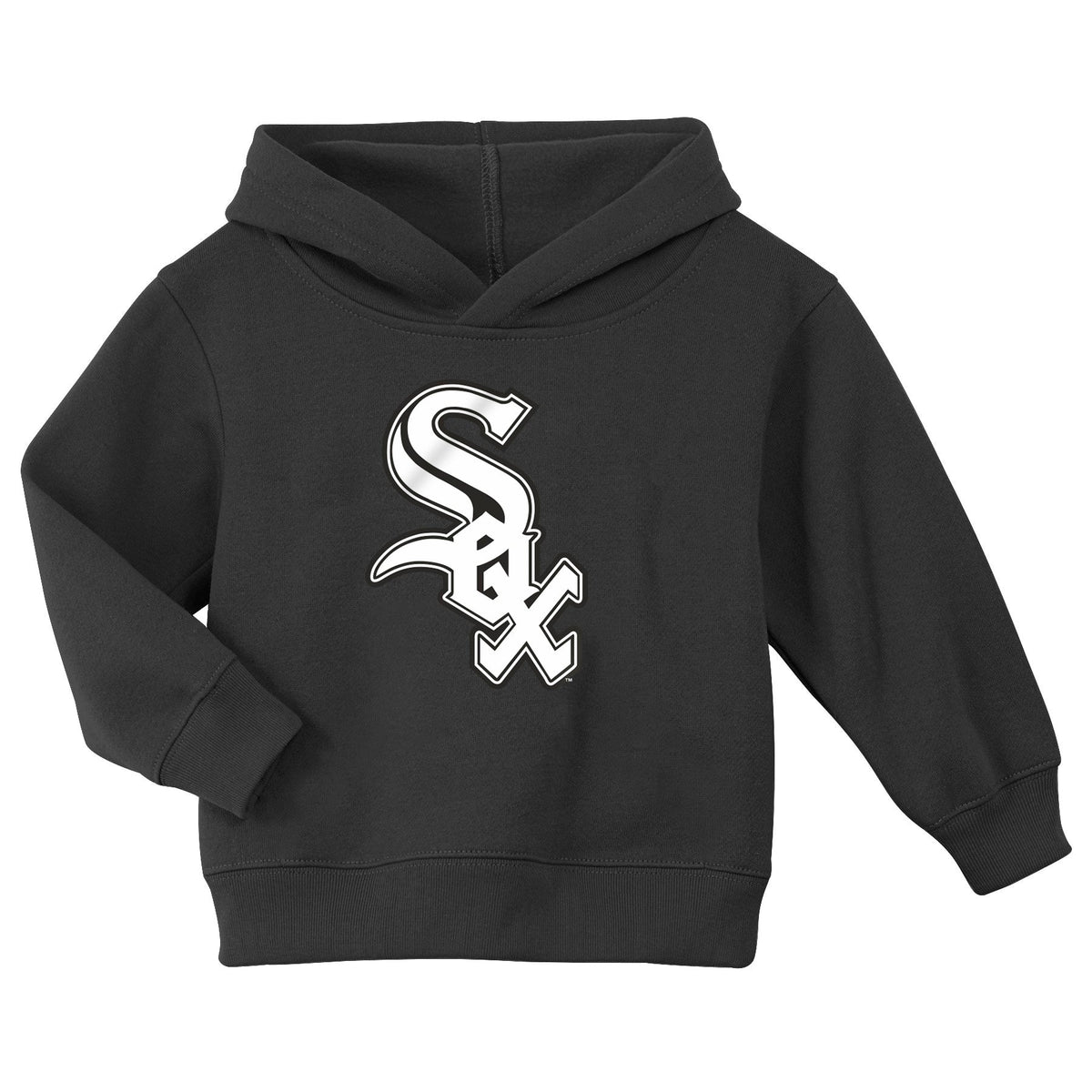 Toddler Chicago White Sox Logo Black Fleece Hoodie product image 1, provided for visual reference and product detail review