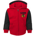 Infant Chicago Blackhawks Stadium Red Full Zip Hoodie product image 1, provided for visual reference and product detail