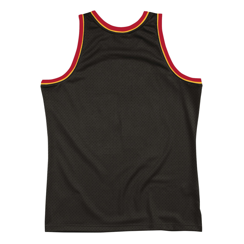 Atlanta Hawks Mitchell & Ness Black Hardwood Classics Blown Out Fashion Jersey for Men product image 2, provided for visual