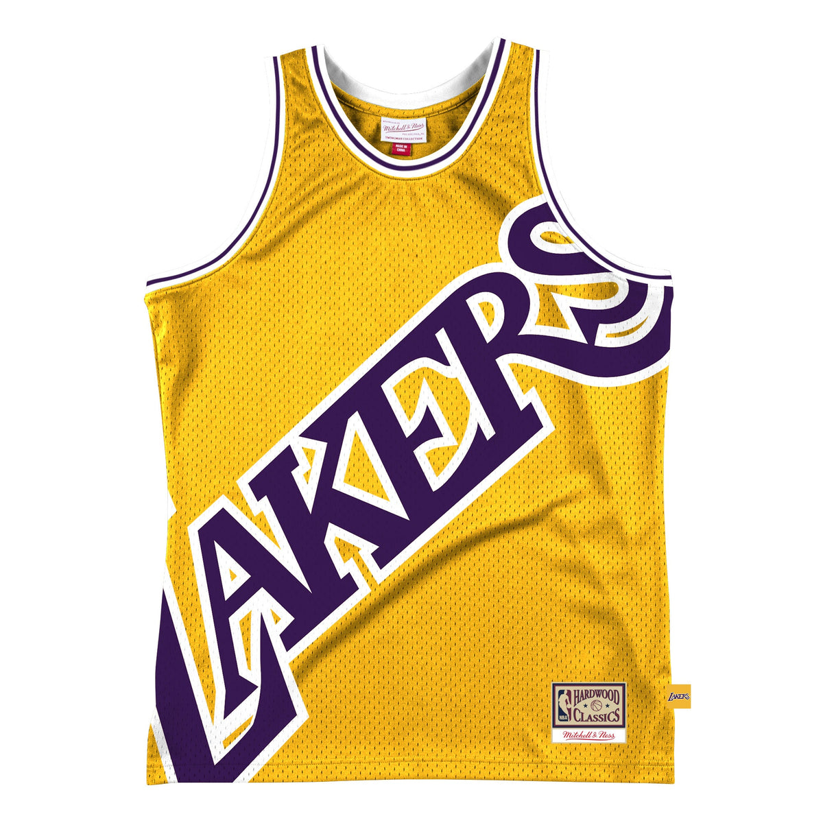 Los Angeles Lakers Mitchell & Ness Gold Hardwood Classics Blown Out Fashion Jersey for Men product image 1, provided for