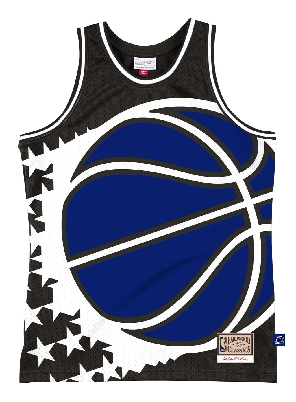 Orlando Magic Mitchell & Ness Black Hardwood Classics Blown Out Fashion Jersey for Men product image 1, provided for visual